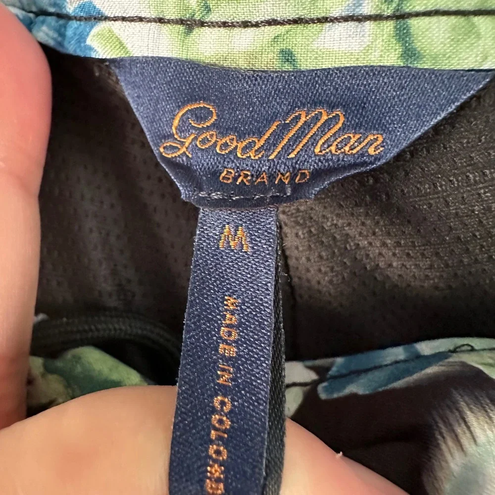 Good Man Brand Hybrid Shorts | Black‎ + Blue & Green Floral